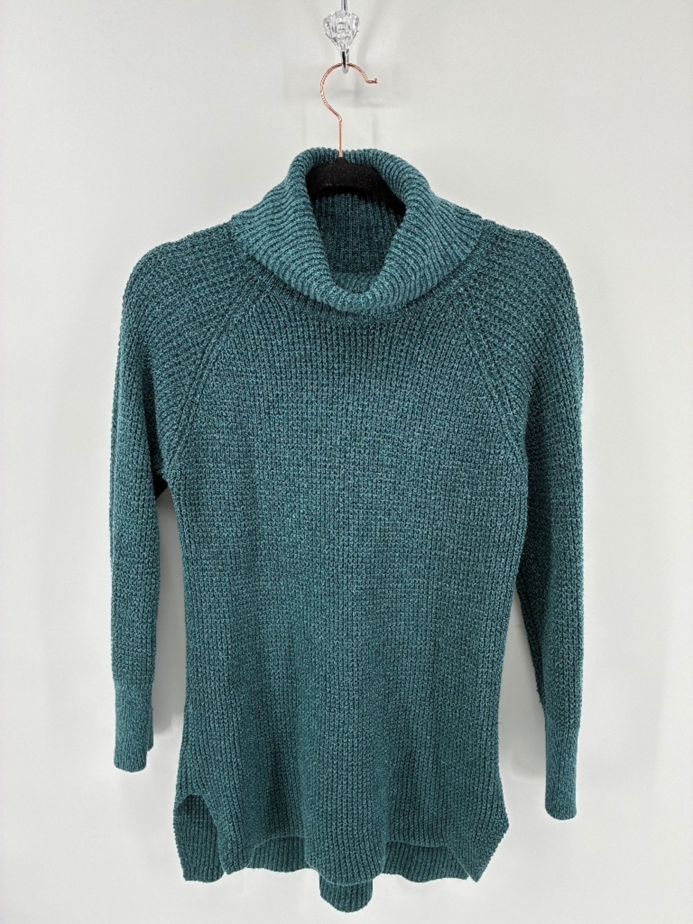 Teal Green Reitmans Knit Turtleneck Sweater